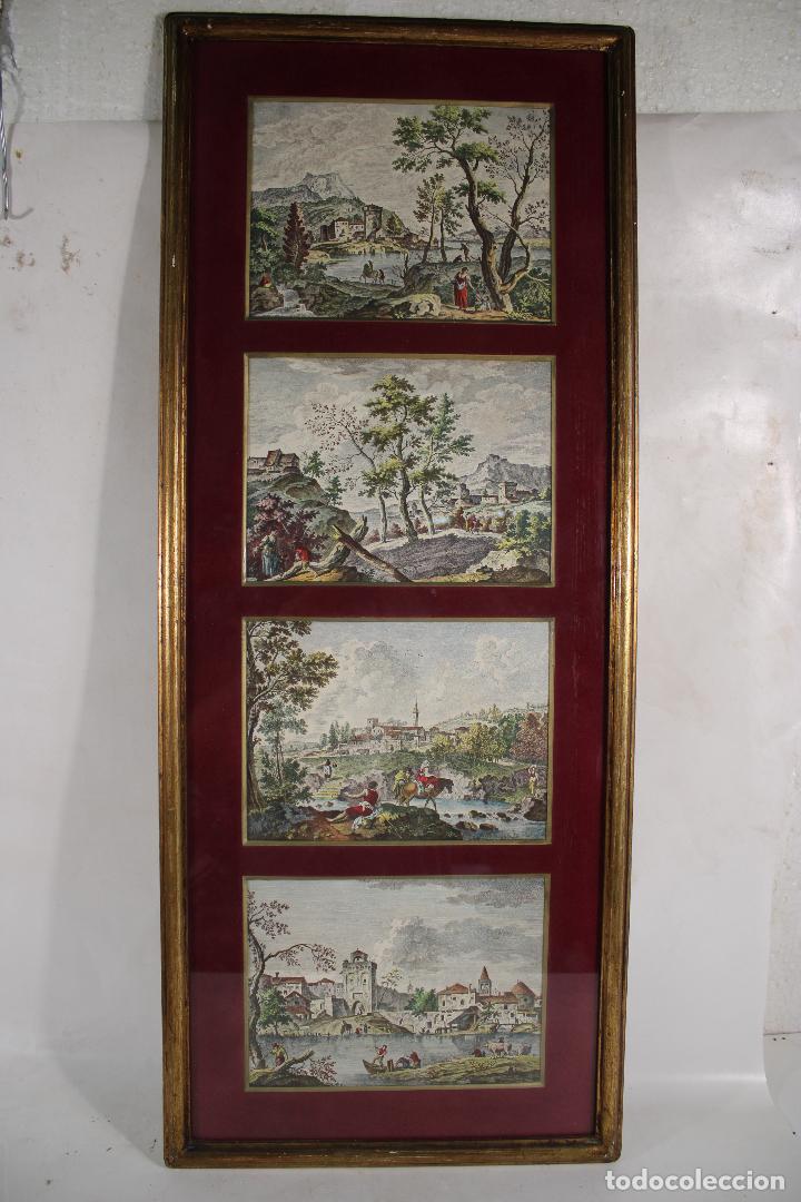 Otros objetos de arte: cuadro de 4 grabados - Foto 1