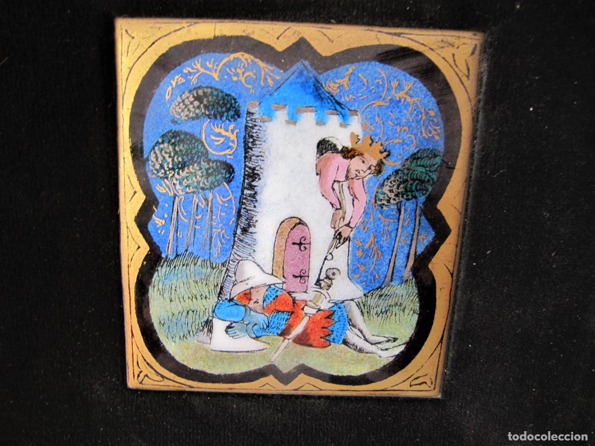 Otros objetos de arte: Cuadro con esmalte miniatura medieval Esmaltes Nicolau - Foto 2