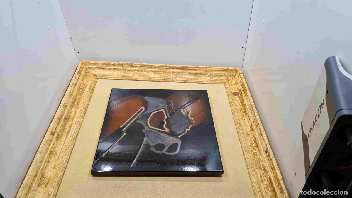 Otros objetos de arte: AZULEJO DE CERAMICA ABSTRACTO ENMARCADO - Foto 7