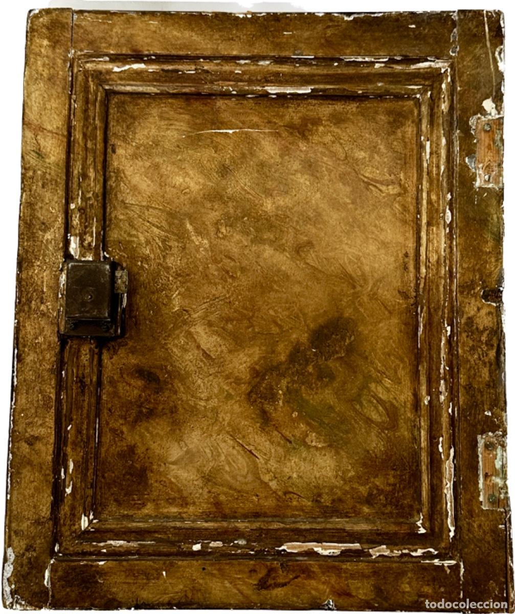 Otros objetos de arte: PUERTA CHINA PINTADA EN RELIEVE - S. XIX - Foto 2