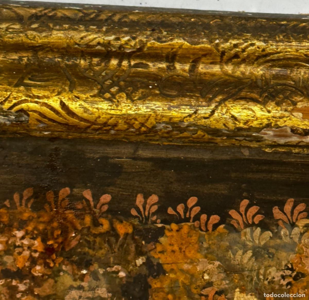Otros objetos de arte: PUERTA CHINA PINTADA EN RELIEVE - S. XIX - Foto 8