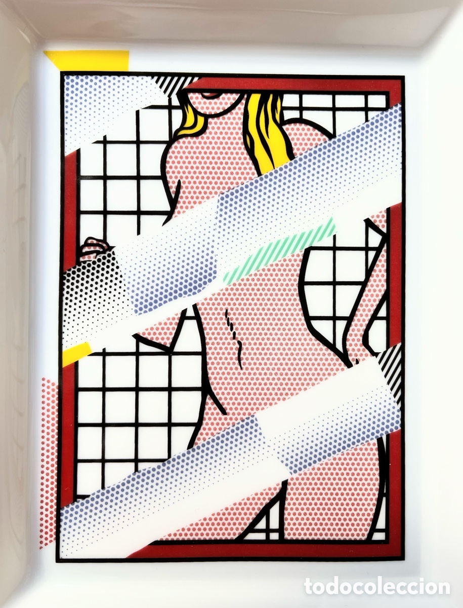 Otros objetos de arte: Cenicero porcelana Lichtenstein - Foto 2