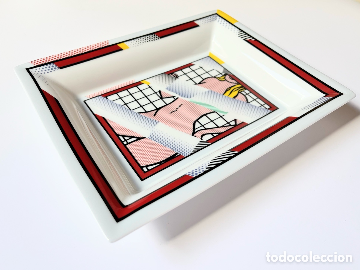 Otros objetos de arte: Cenicero porcelana Lichtenstein - Foto 3
