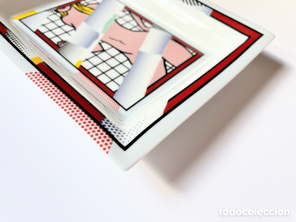 Otros objetos de arte: Cenicero porcelana Lichtenstein - Foto 4