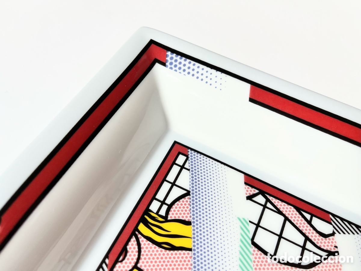 Otros objetos de arte: Cenicero porcelana Lichtenstein - Foto 5