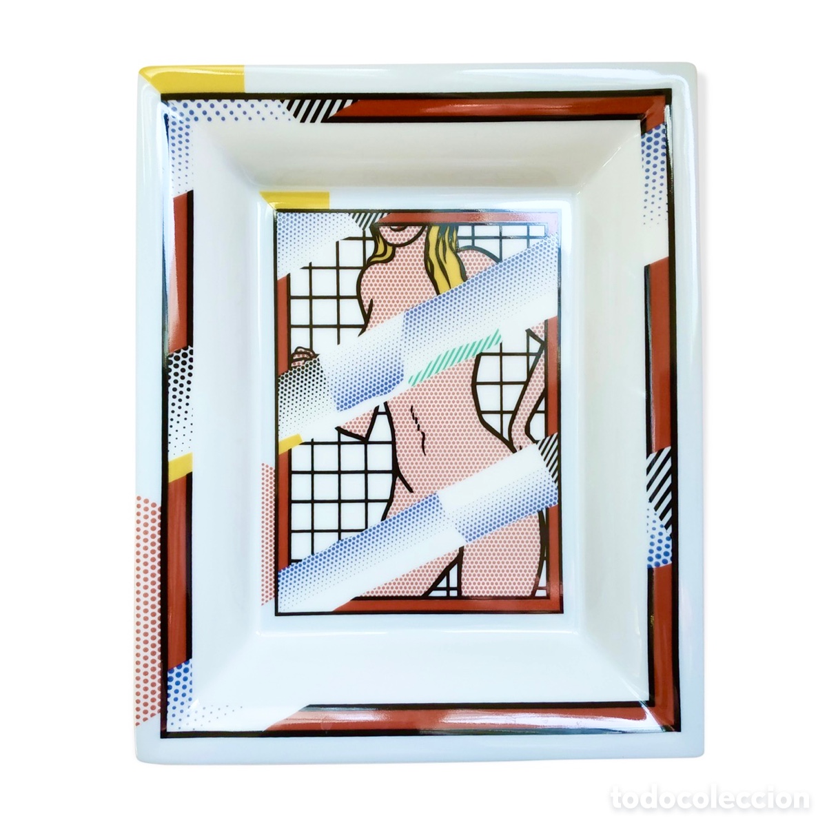 Otros objetos de arte: Cenicero porcelana Lichtenstein - Foto 1