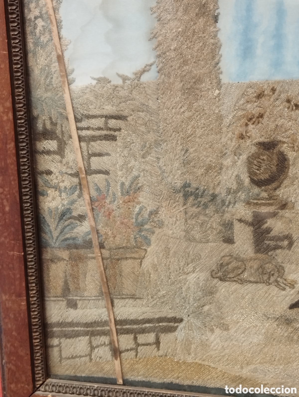 Otros objetos de arte: Bordado del siglo XIX - Foto 5