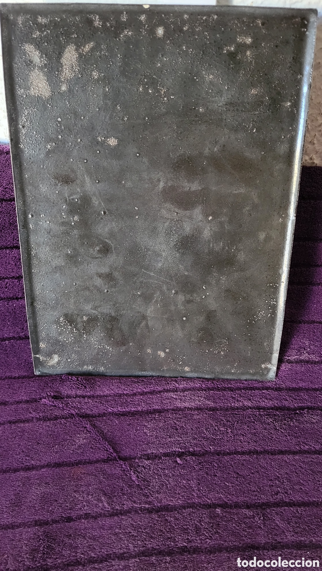 Otros objetos de arte: Cuadro esmaltado sobre tabla de hierro - Foto 2