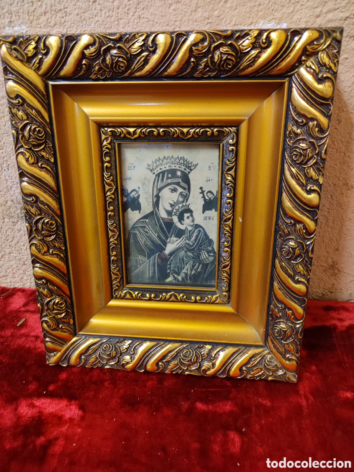 Otros objetos de arte: Lamina virgen enmarcada - Foto 1