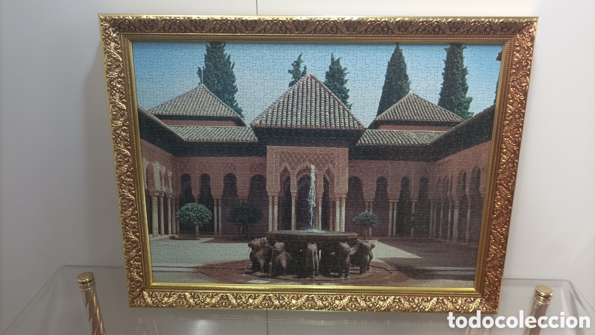 Otros objetos de arte: CUADRO PUZZLE DE LA ALAMBRA CON CRISTAL - Foto 1