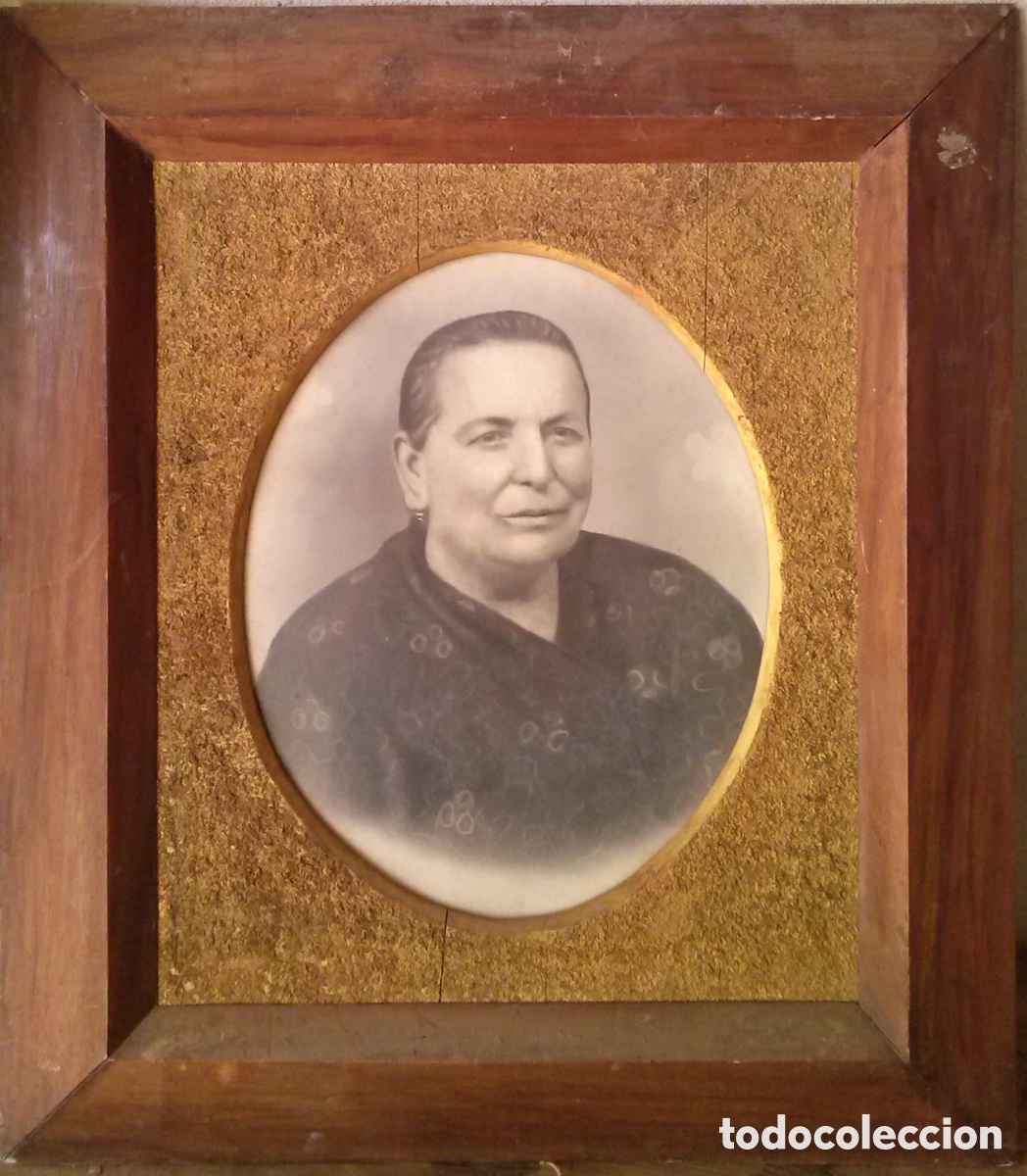 Otros objetos de arte: Antiguo retrato enmarcado - Foto 1