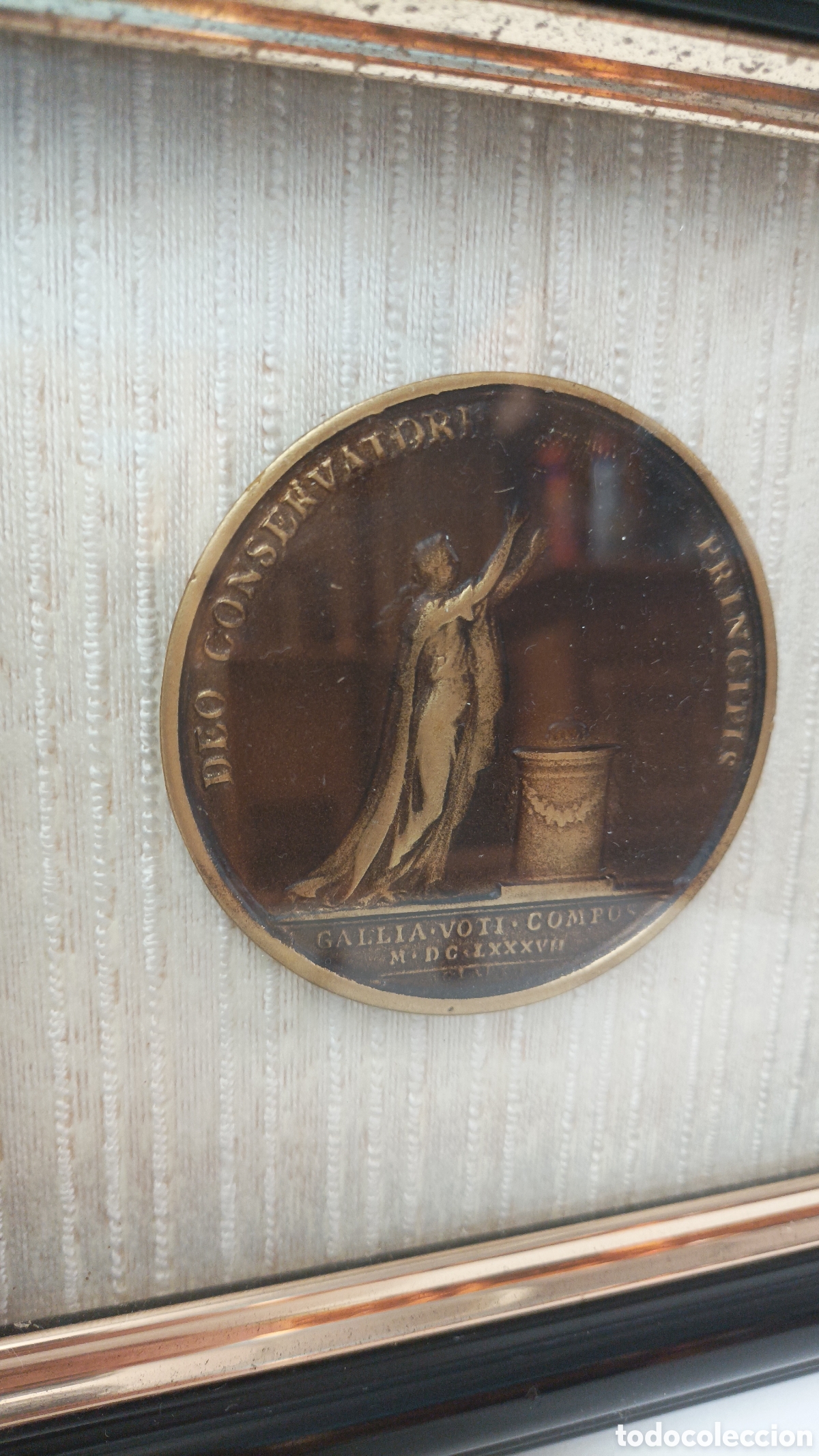 Otros objetos de arte: Cuadro con Medallas Romanas de pasta - Foto 5