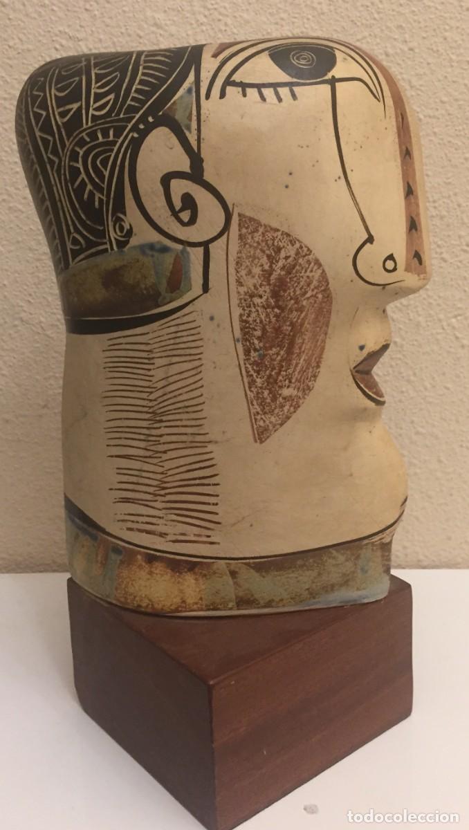 Otros objetos de arte: cabeza cer&aacute;mica de Malaga - Foto 2