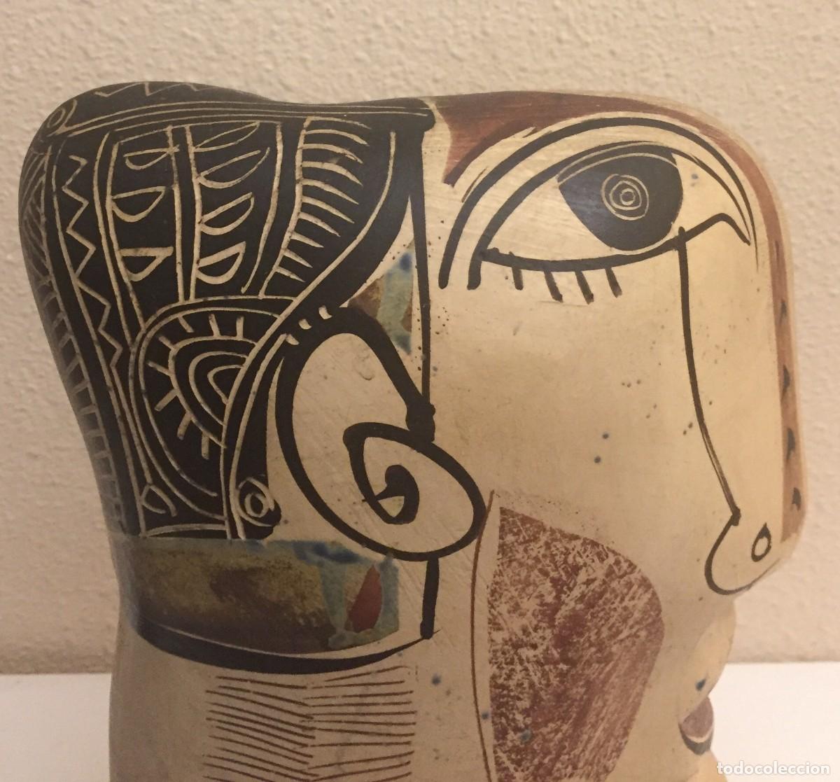 Otros objetos de arte: cabeza cer&aacute;mica de Malaga - Foto 3