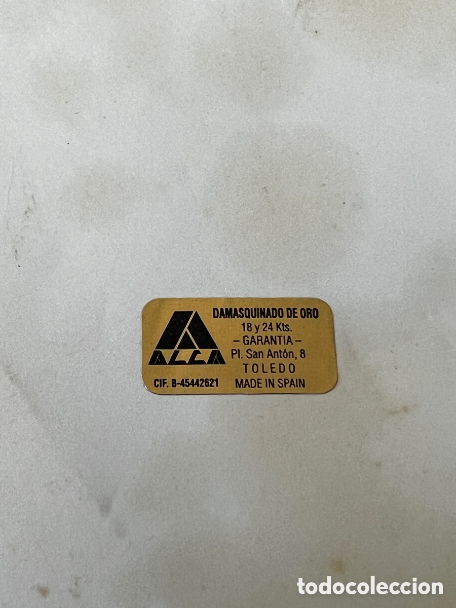 Otros objetos de arte: Cuadro damasquinado oro 18 y 24 kts marca Alca - Foto 5
