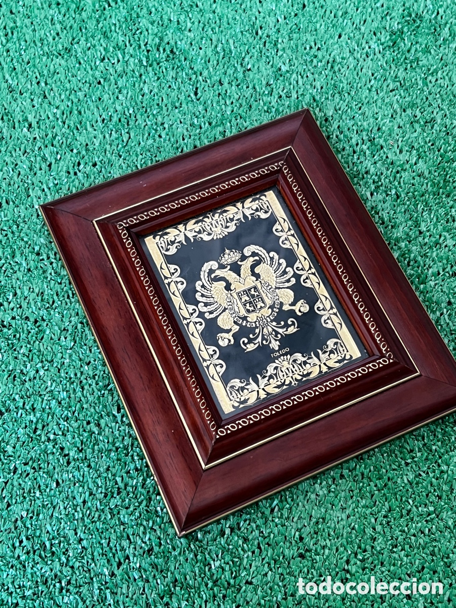Otros objetos de arte: Cuadro damasquinado oro 18 y 24 kts marca Alca - Foto 6