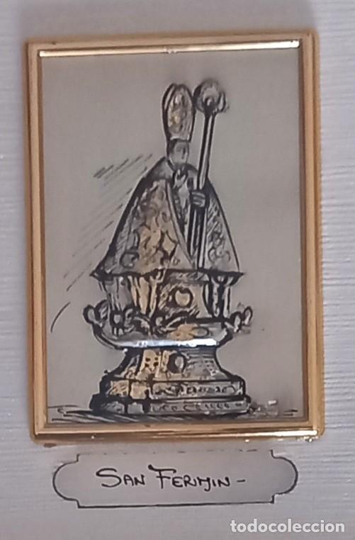 Otros objetos de arte: Imagen de San fermin enmarcada - Foto 2
