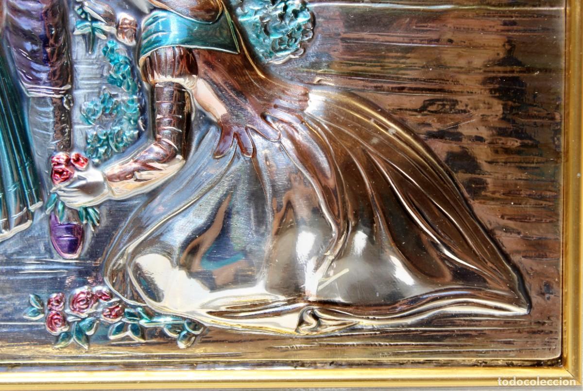 Otros objetos de arte: Cuadro de Guerrini, bajorrelieve en plata - Foto 5