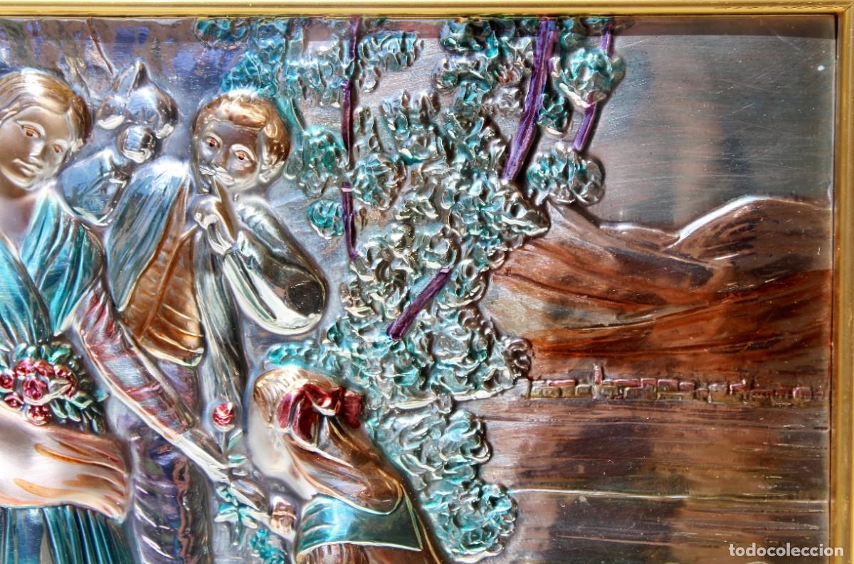 Otros objetos de arte: Cuadro de Guerrini, bajorrelieve en plata - Foto 6