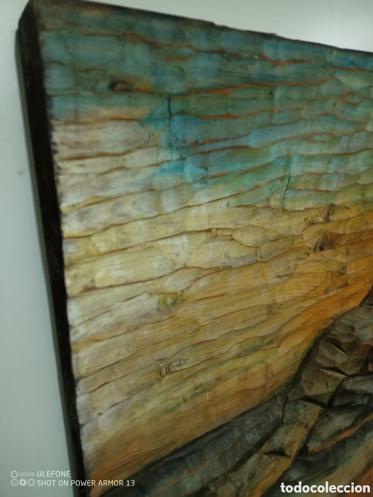 Otros objetos de arte: Talla en madera pintada - Foto 5