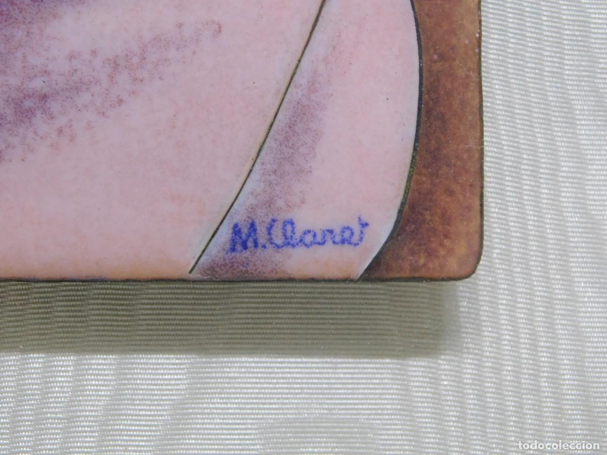 Otros objetos de arte: PAREJA ESMALTES - M. CLARET - Foto 4