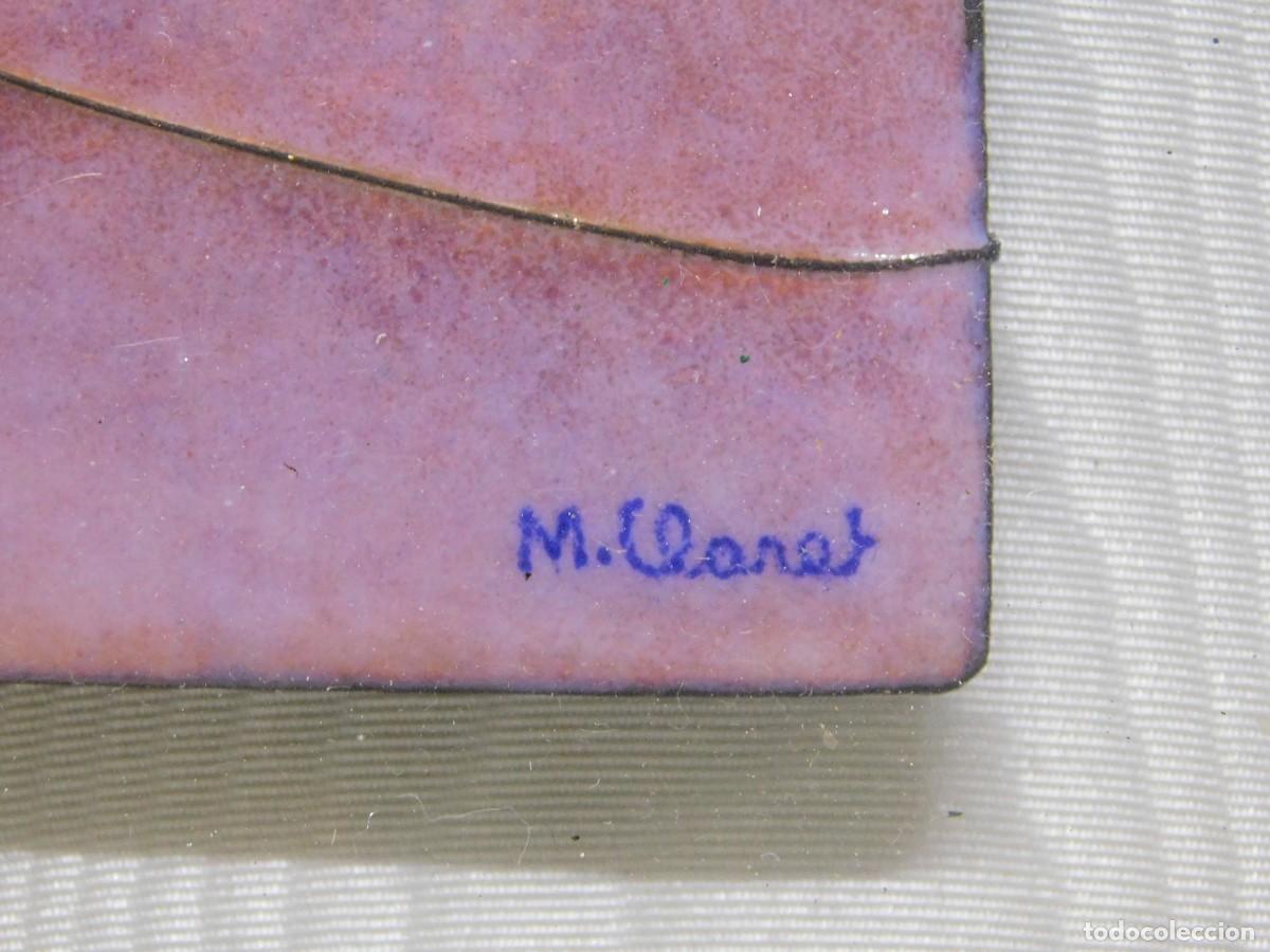 Otros objetos de arte: PAREJA ESMALTES - M. CLARET - Foto 7