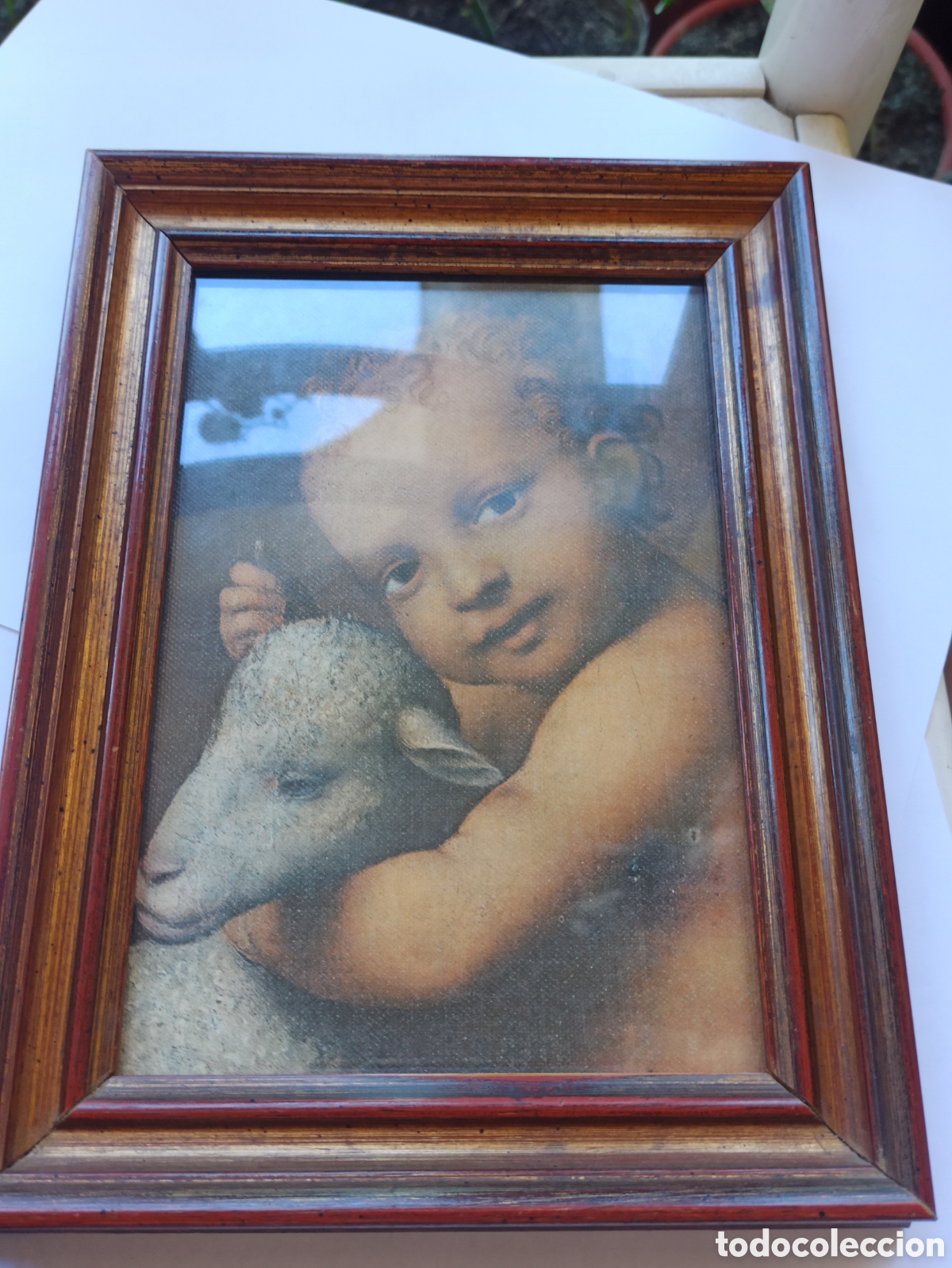 Otros objetos de arte: Cuadro San Juan y el Cordero, de Bernardino Luini - Foto 2