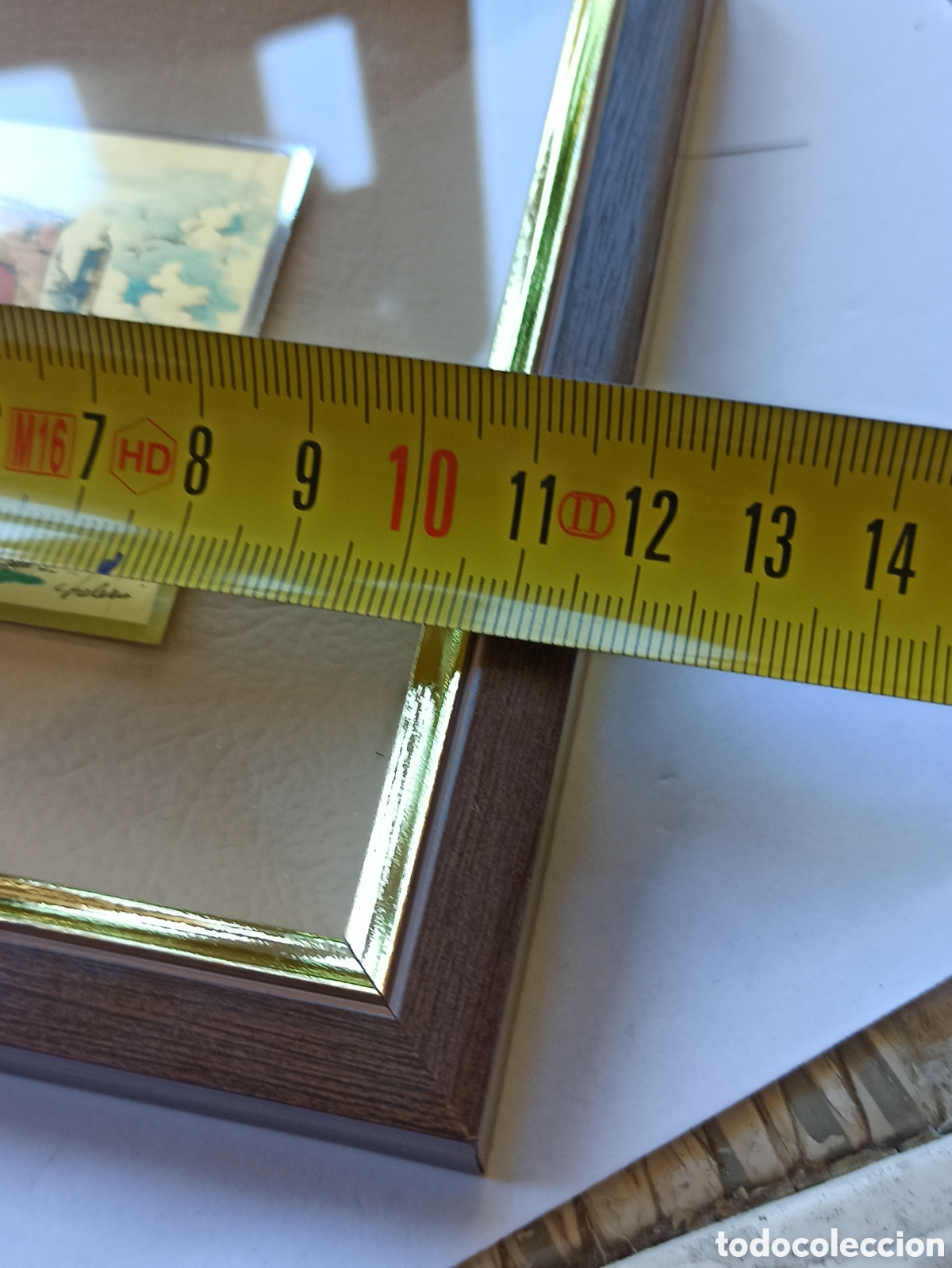 Otros objetos de arte: Cuadro con l&aacute;mina de oro 23kt Firmado - Foto 9