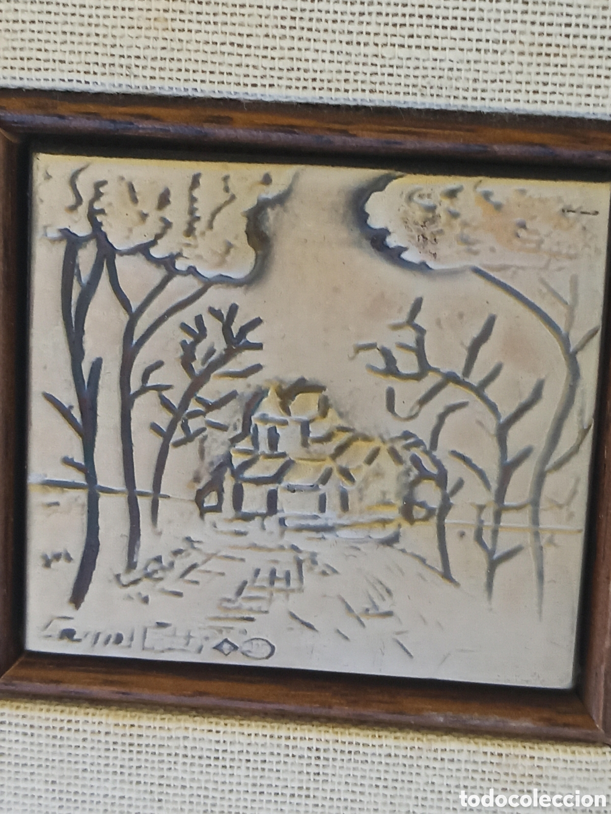 Otros objetos de arte: Cuadro en plata de ley 925 firmado Echo a mano - Foto 4
