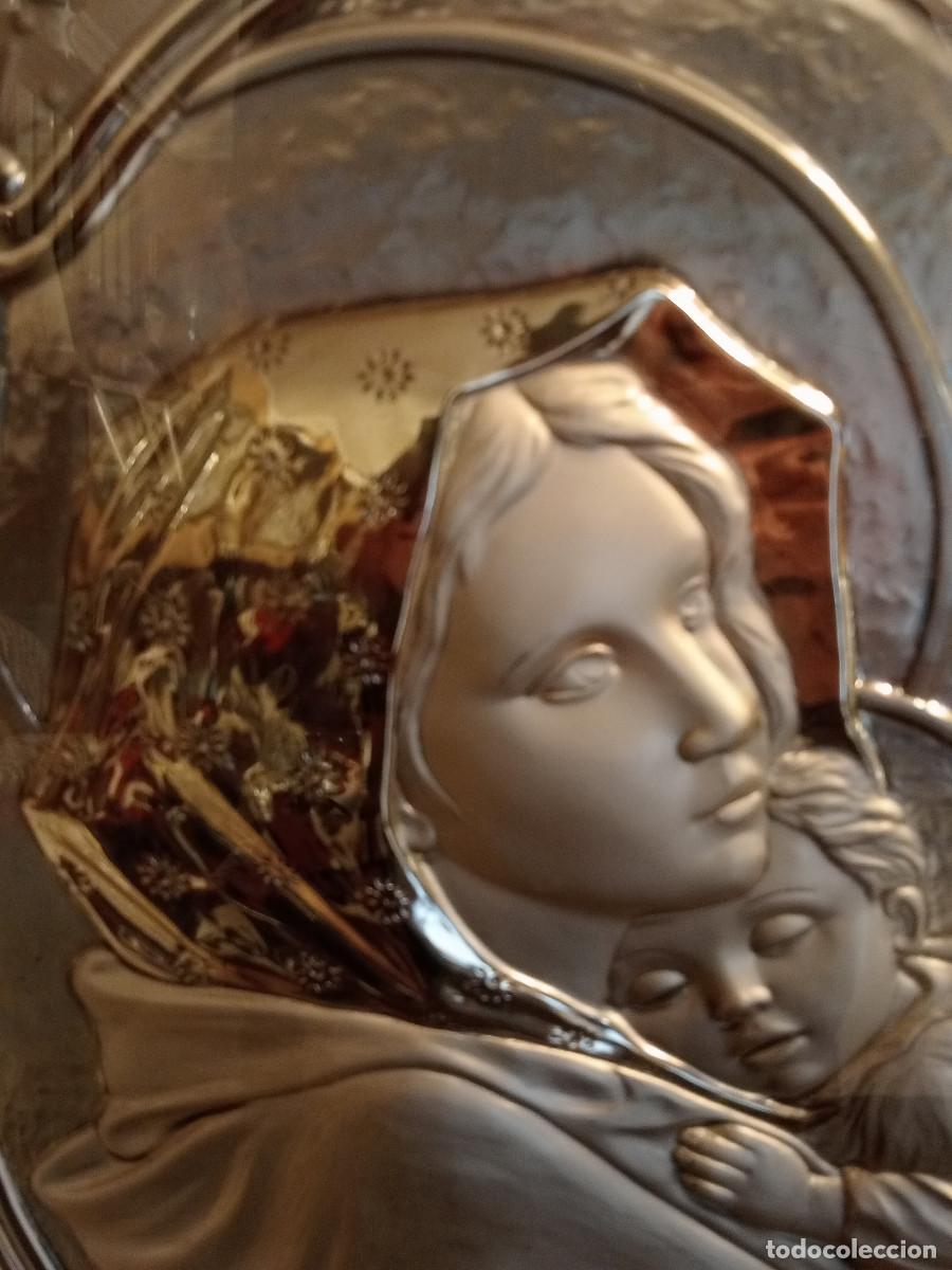 Otros objetos de arte: CUADRO CON IMAGEN EN PLATA CON SU CONTRASTE - Foto 3