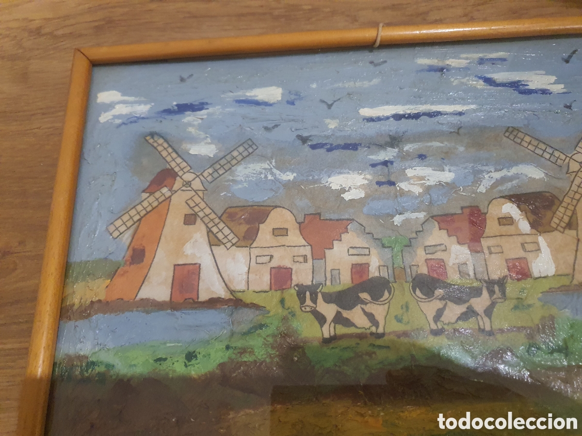 Otros objetos de arte: pintura pintada en tablilla - Foto 3