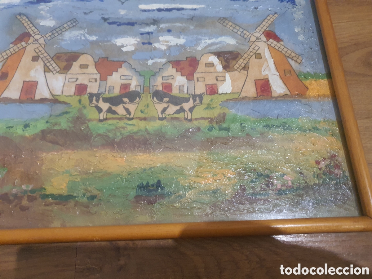 Otros objetos de arte: pintura pintada en tablilla - Foto 5