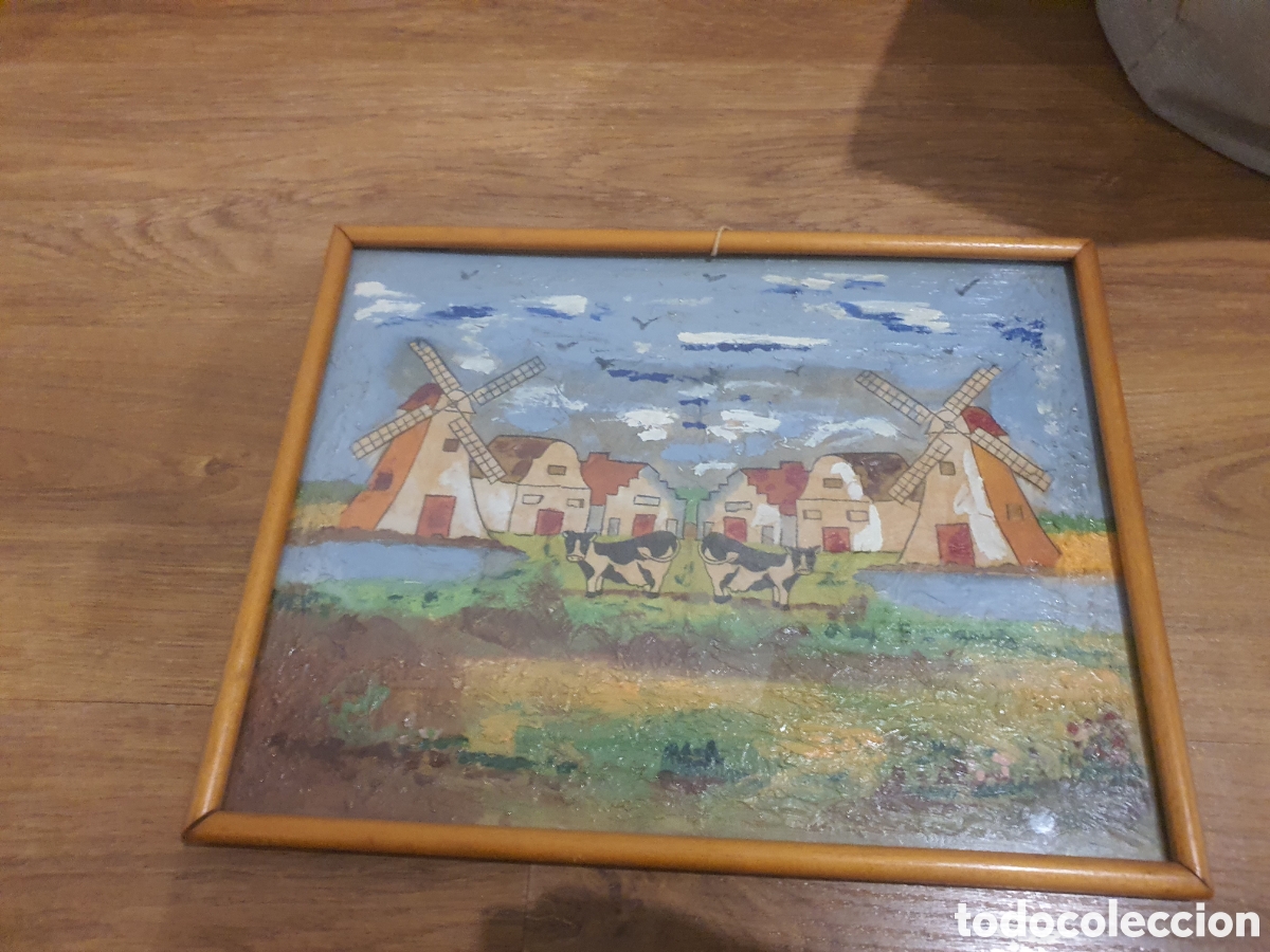 Otros objetos de arte: pintura pintada en tablilla - Foto 1