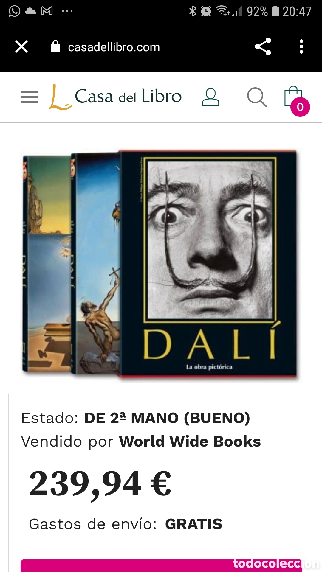 Otros objetos de arte: IMPRESIONANTE SALVADOR DALI - Foto 3