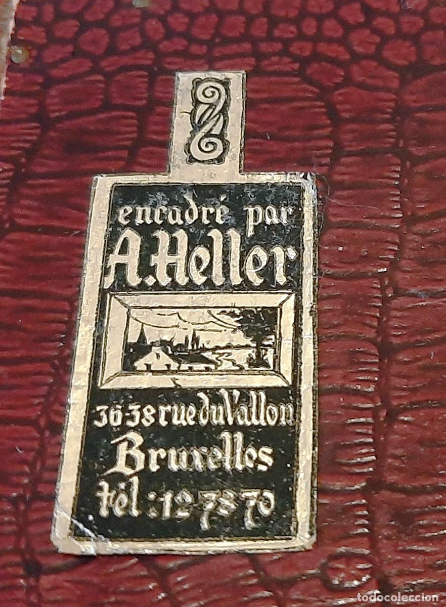 Otros objetos de arte: Antiguo cuadro litograf&iacute;a circular en madera - Foto 5