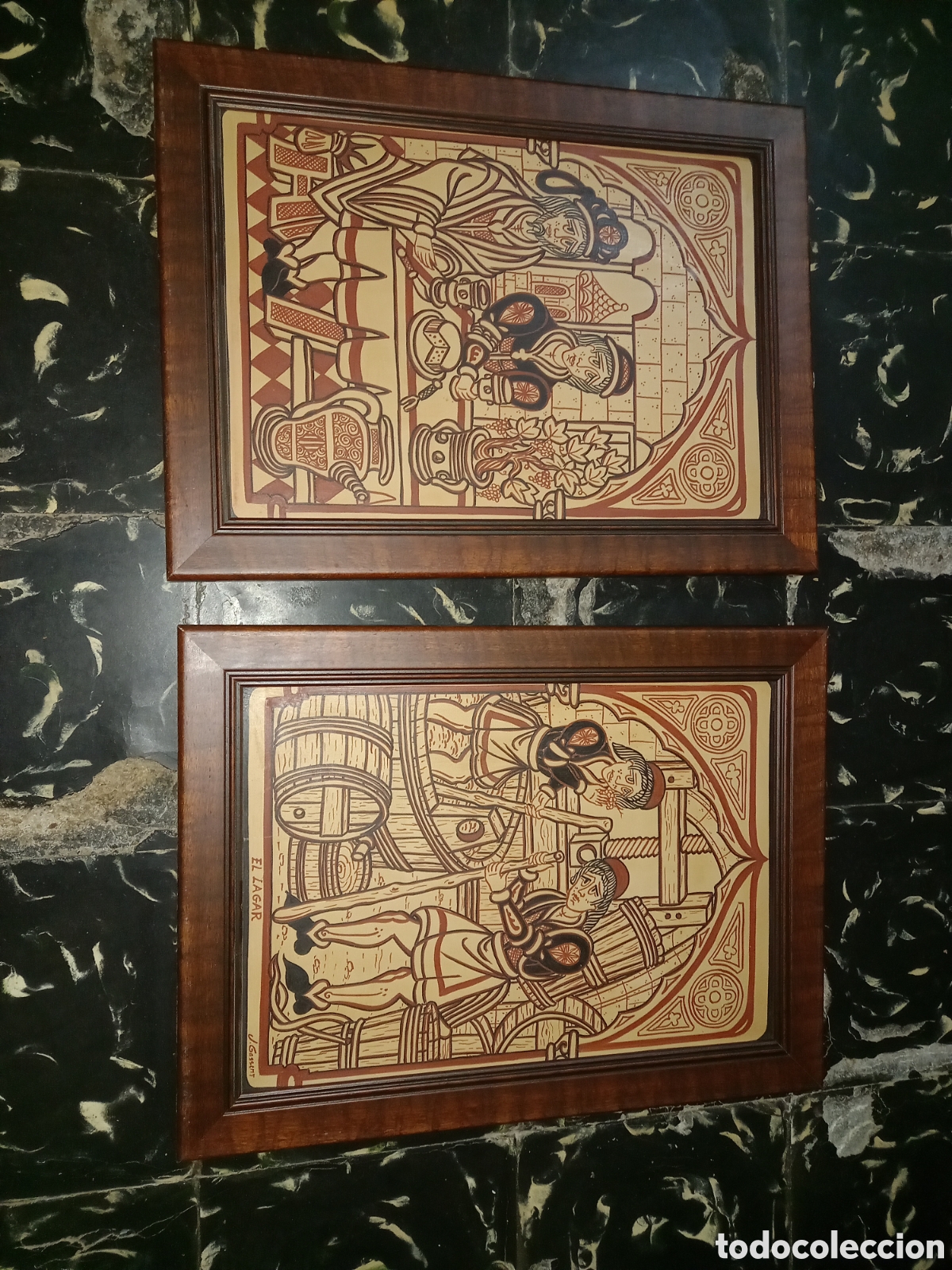 Otros objetos de arte: Cuadro azulejo estilo socarrat j.gassent - Foto 3