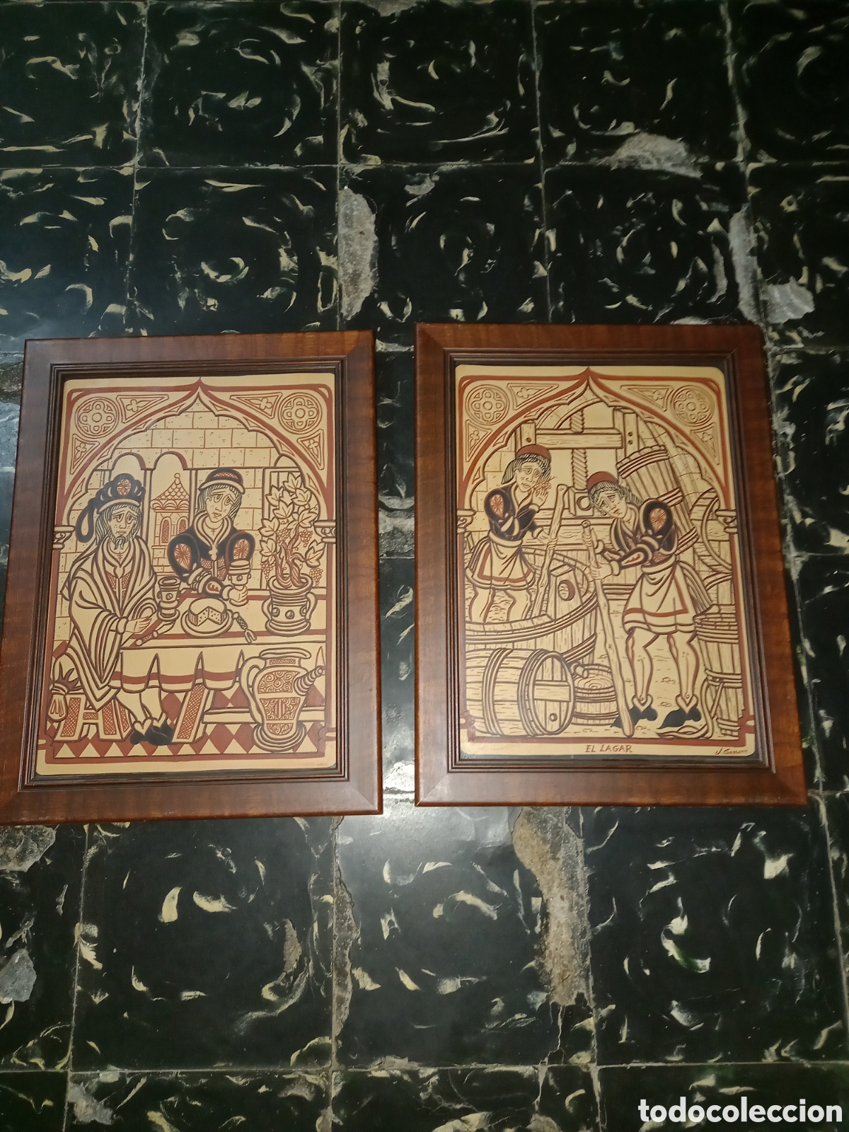 Otros objetos de arte: Cuadro azulejo estilo socarrat j.gassent - Foto 1
