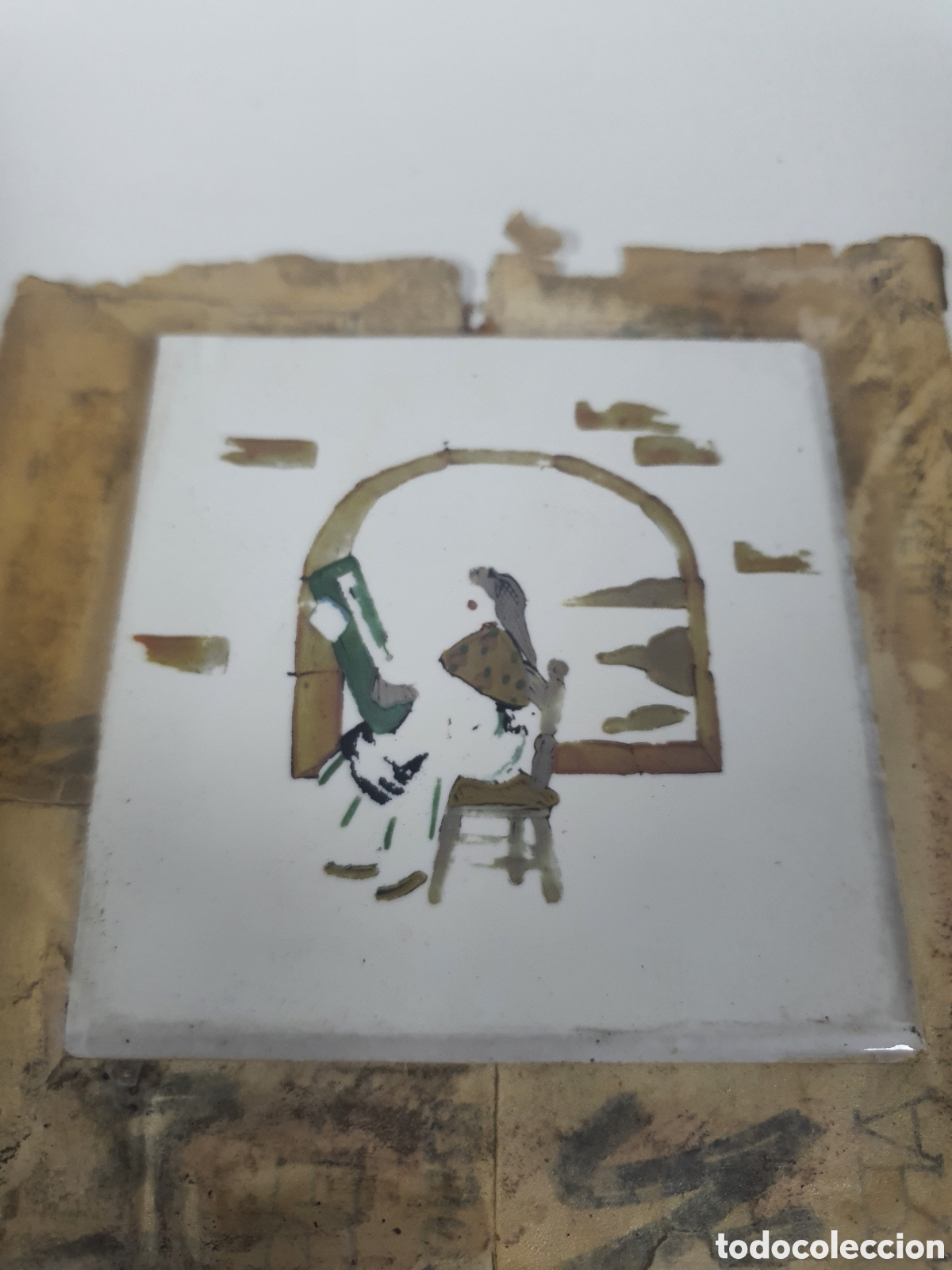 Otros objetos de arte: Azulejo antiguo - Foto 2