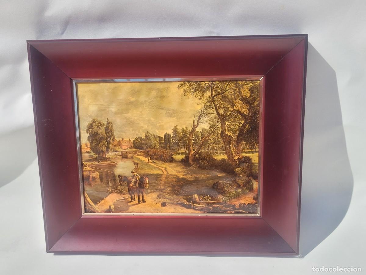 Otros objetos de arte: Cuadro del pintor John Constable - Flatford Mill, realizado en esmalte - Foto 1