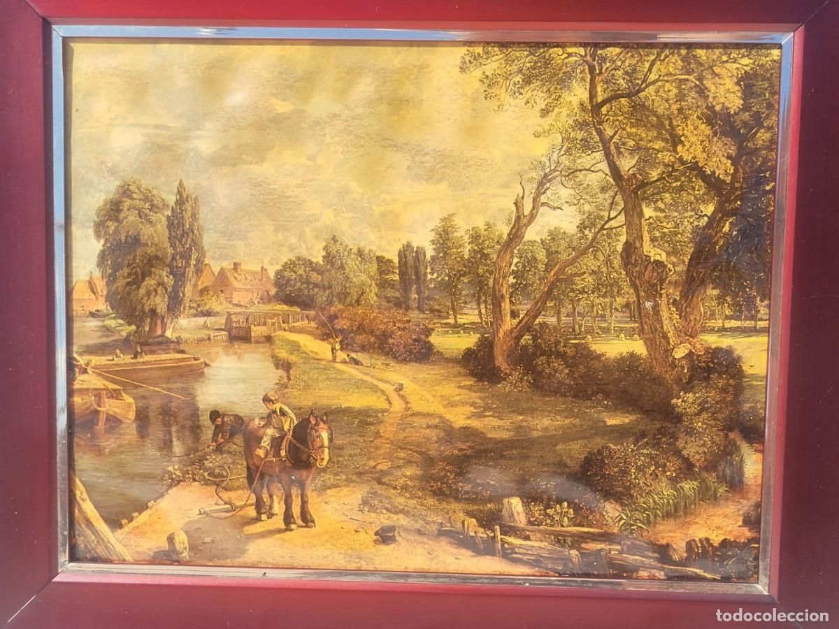 Otros objetos de arte: Cuadro del pintor John Constable - Flatford Mill, realizado en esmalte - Foto 2