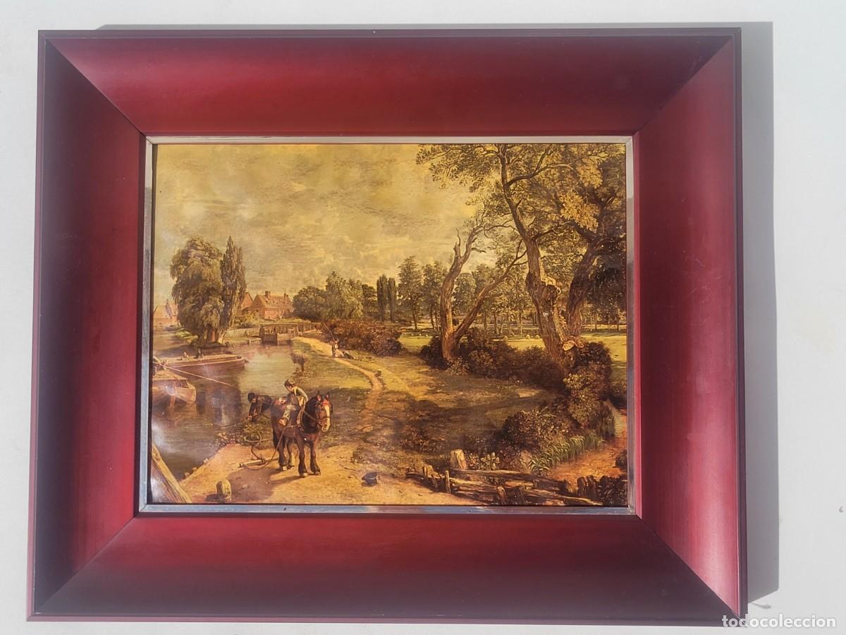 Otros objetos de arte: Cuadro del pintor John Constable - Flatford Mill, realizado en esmalte - Foto 8