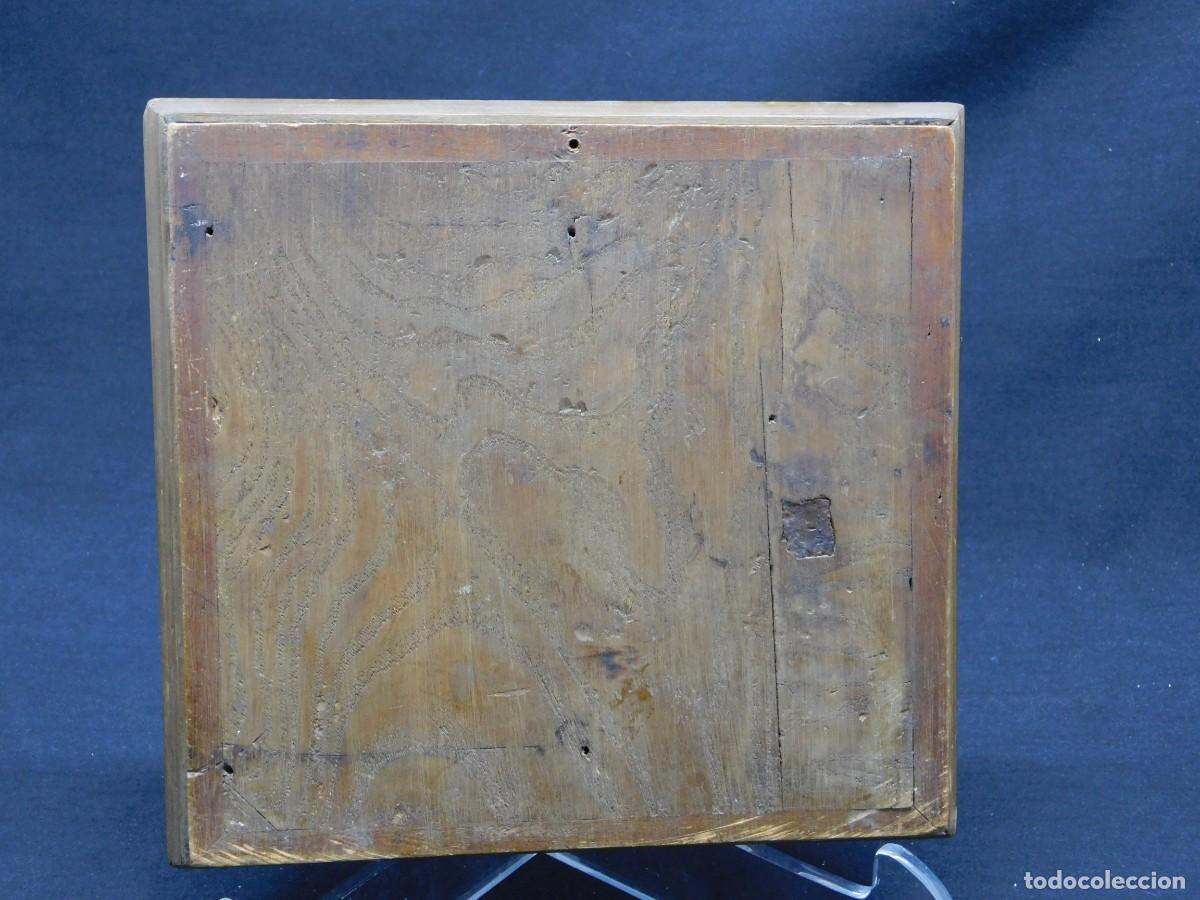 Otros objetos de arte: TABLA ANTIGUA CON MARQUETERIA - Foto 9