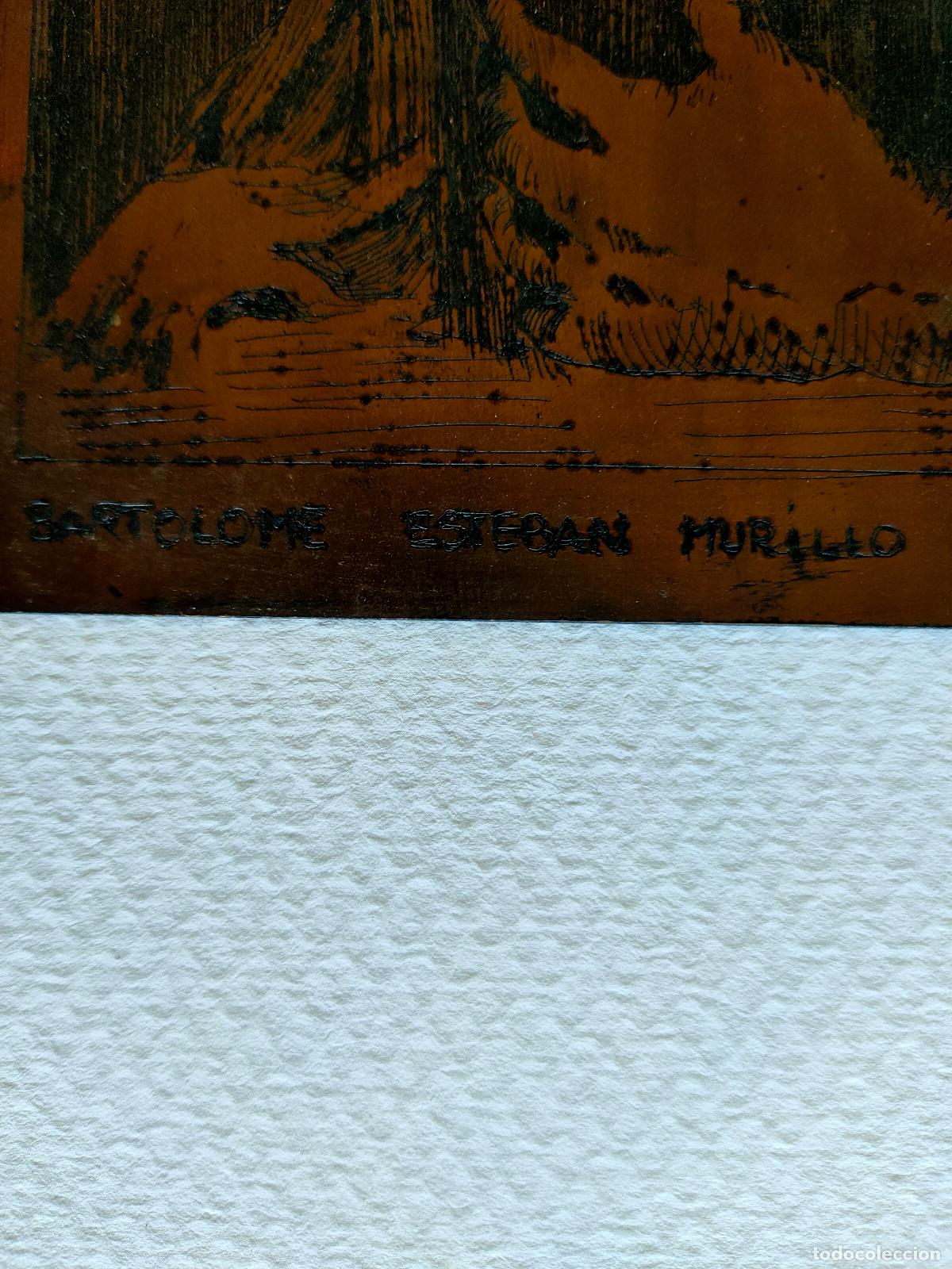 Otros objetos de arte: Plancha grabada con obra de Bartolom&eacute; Esteban Murillo - Foto 3