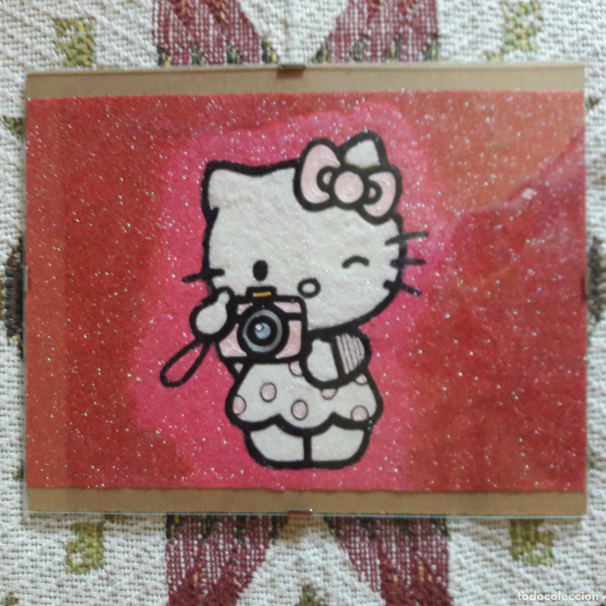 Otros objetos de arte: Cuadro artesano de Hello Kitty - Foto 1