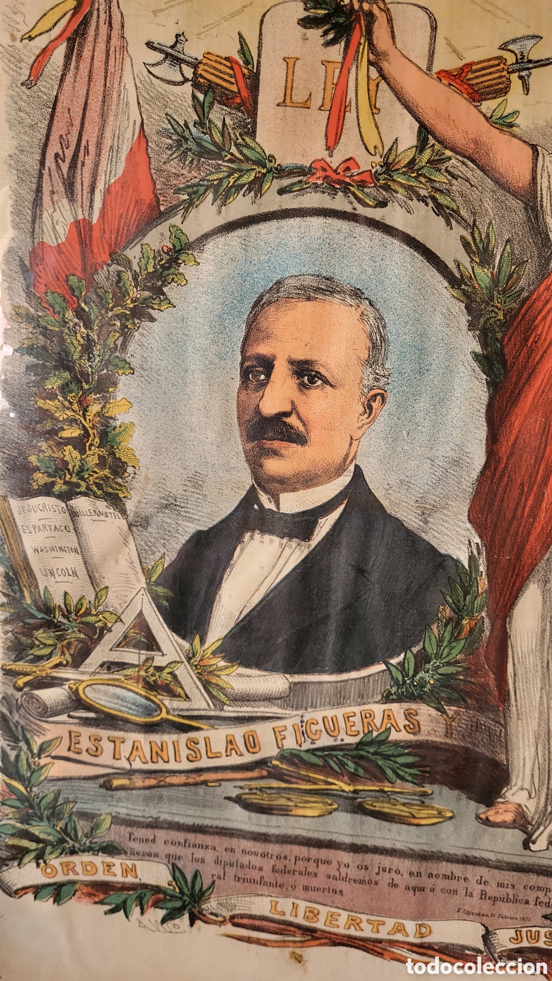 Otros objetos de arte: Cuadro Estanislao Figueras - Foto 2
