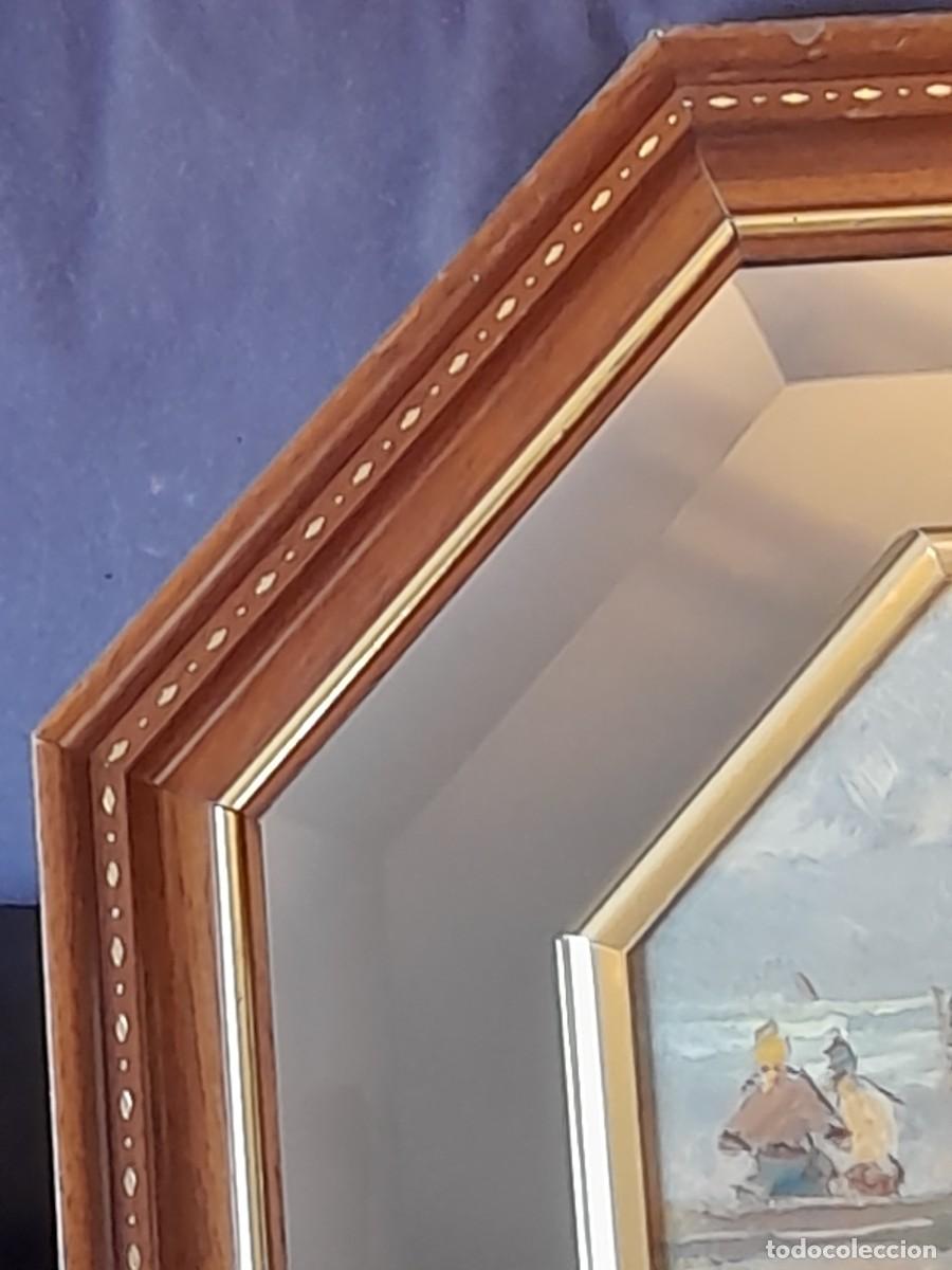 Otros objetos de arte: Esmalte mujeres trabajando en la playa Sorolla - Foto 3