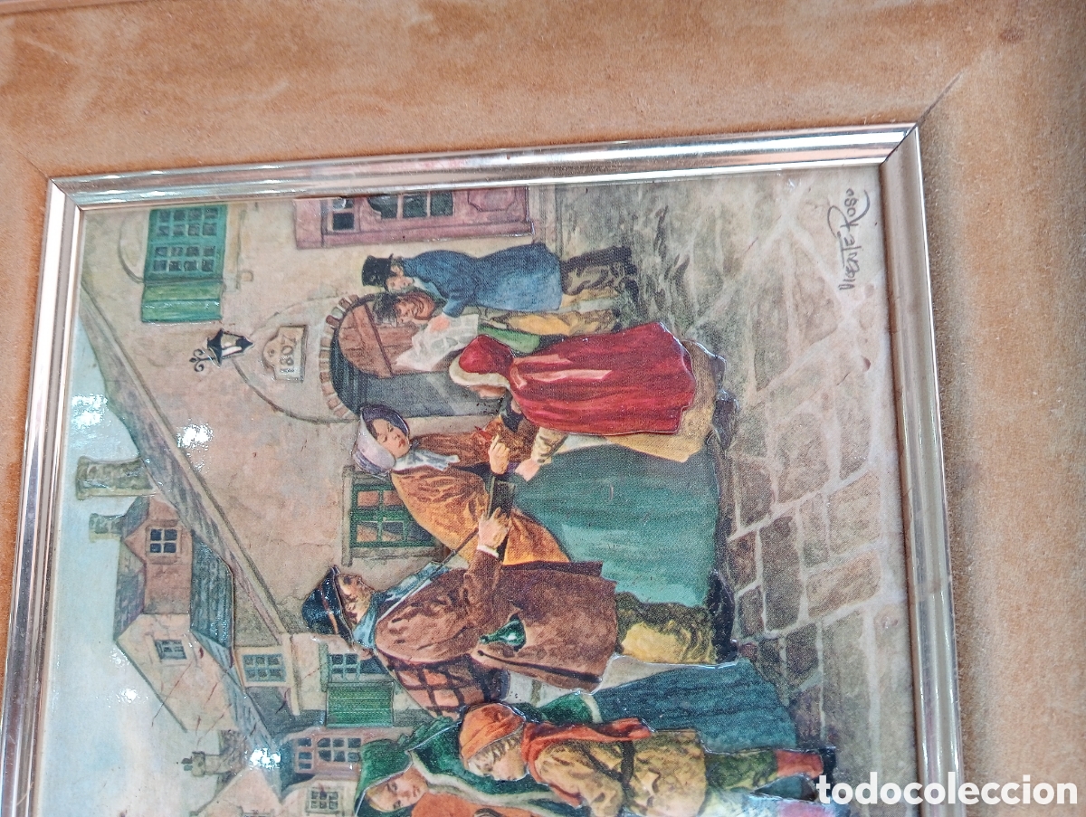 Otros objetos de arte: Cuadro Vicente roso - Foto 5