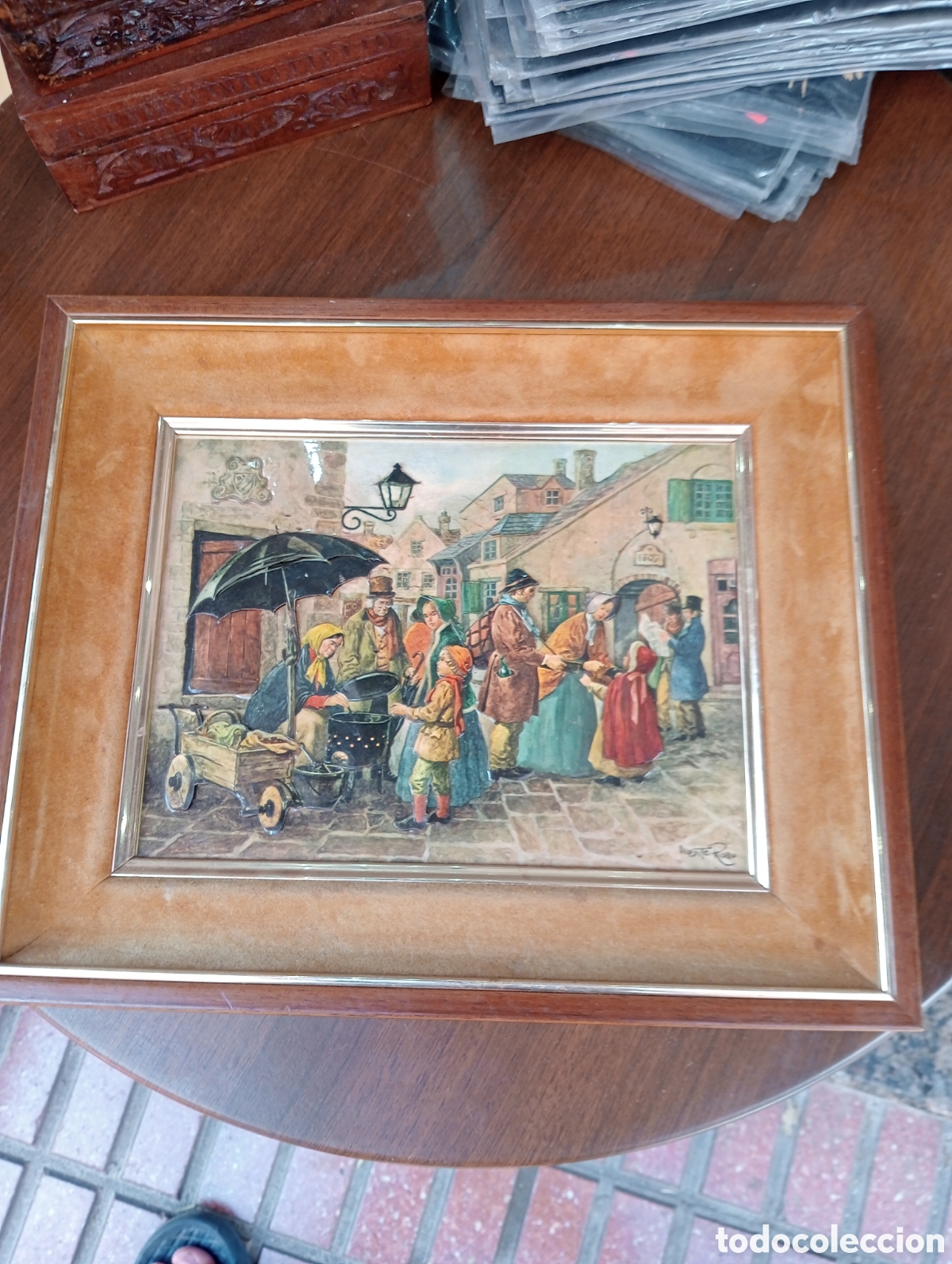 Otros objetos de arte: Cuadro Vicente roso - Foto 1