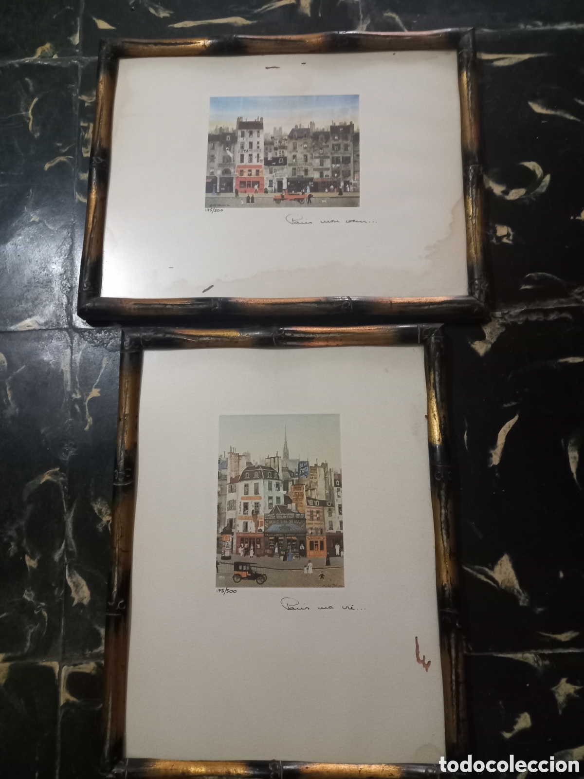 Otros objetos de arte: Laminas enmarcadas michel delacroix - Foto 2