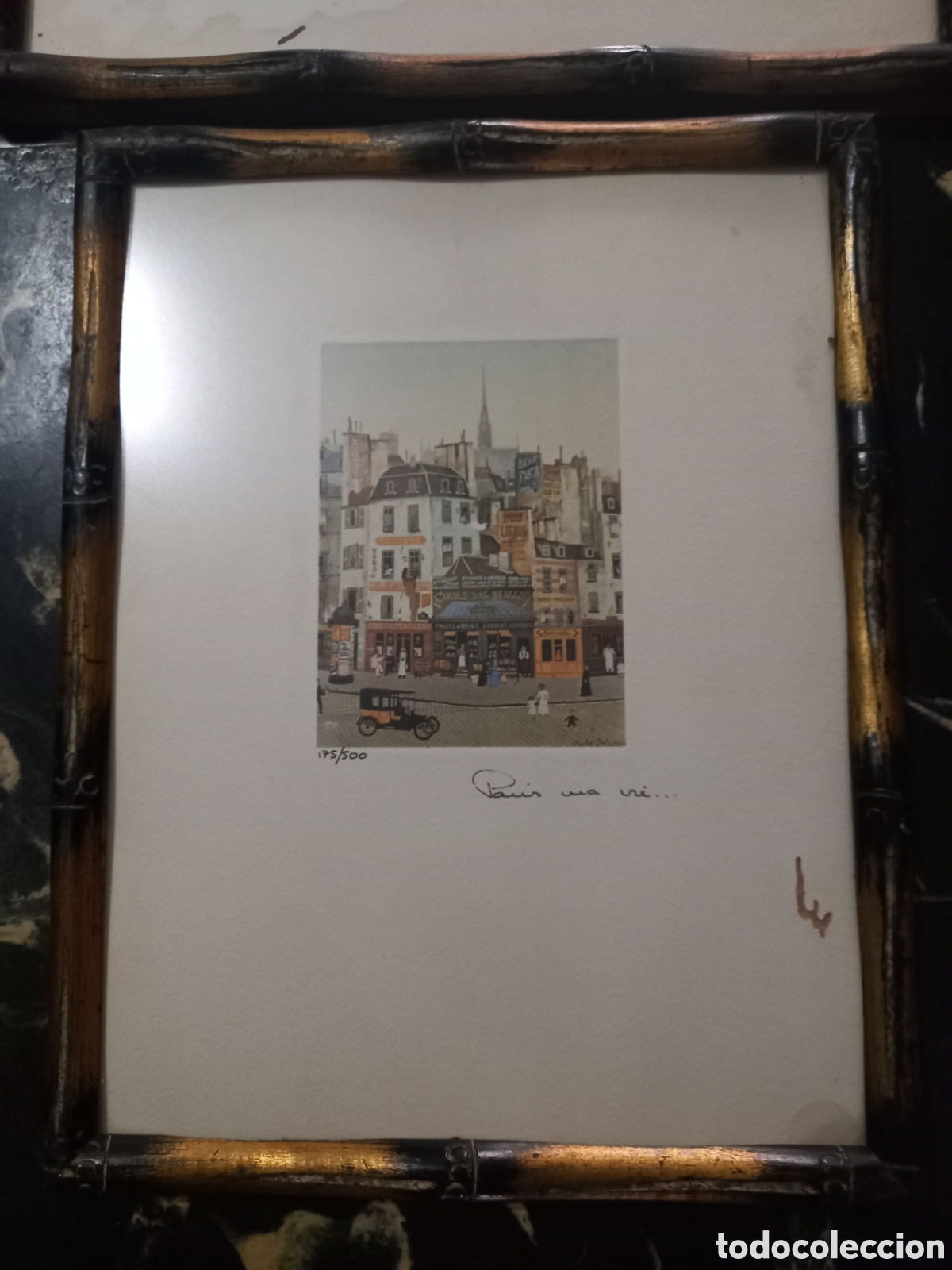 Otros objetos de arte: Laminas enmarcadas michel delacroix - Foto 3